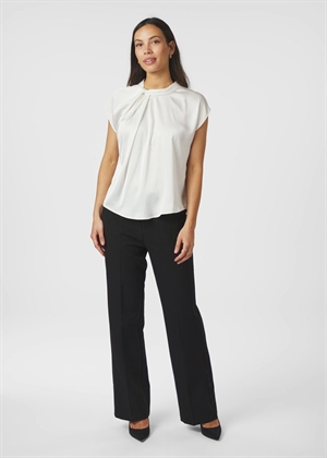Fleur drapy satin bluse Off White Neo Noir 